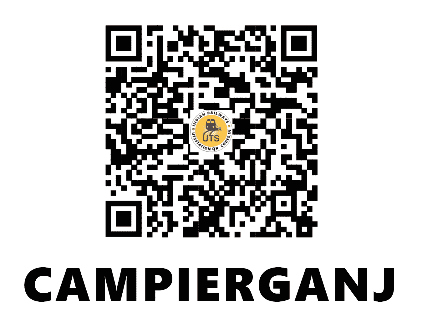 UTS QR Code for CAMPIERGANJ - CM - NE (UTTAR PRADESH)